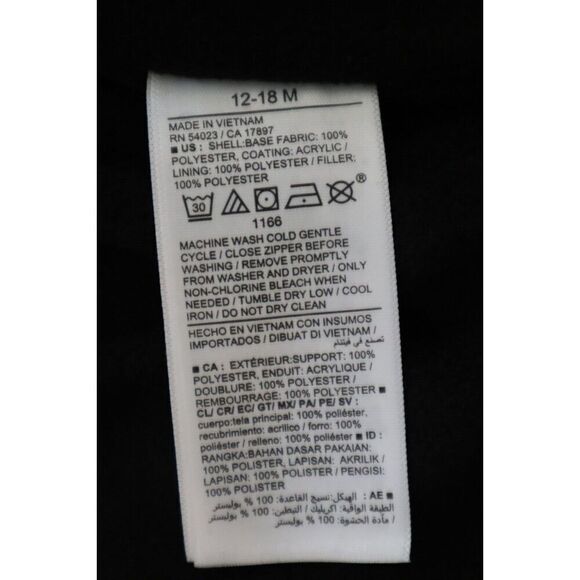 Old Navy Toddler Sz 12-18 Months Brown Water-Resistant Hooded Puffer Jacket - Picture 5 of 8